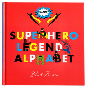 Mens Superhero Legends Alphabet Book