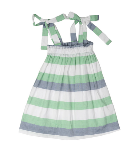 Lola Green & Blue Stripe Dress
