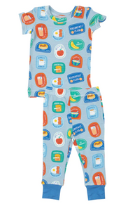 Breakfast Club Patches Loungewear Set - Blue