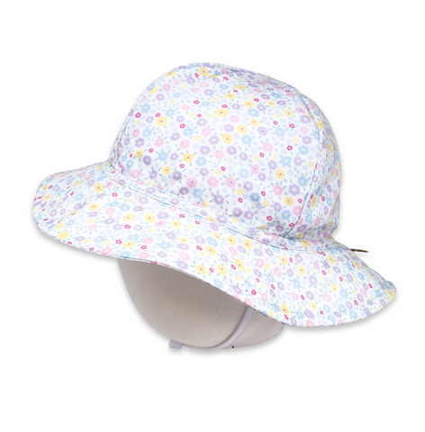 Beach Bucket Hat - Itsy Bitsy Floral, White