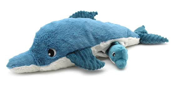 Plush Dolphin with Baby