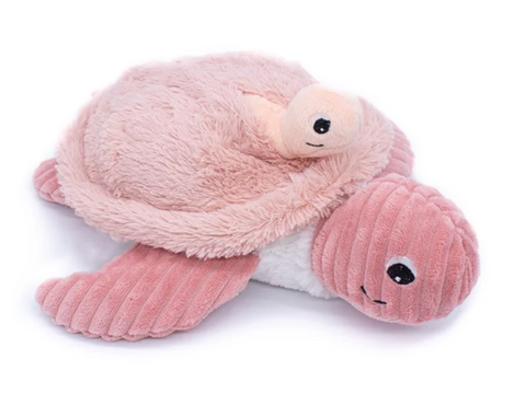 Plush Sea Turtle with Baby - Pink