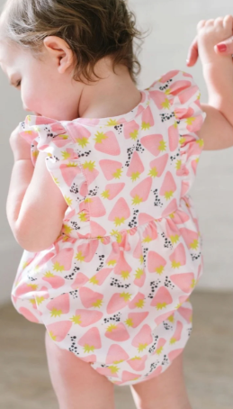 Betsy Romper in Pink Berry
