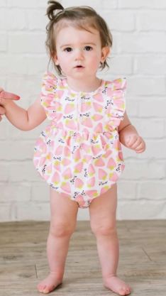 Betsy Romper in Pink Berry