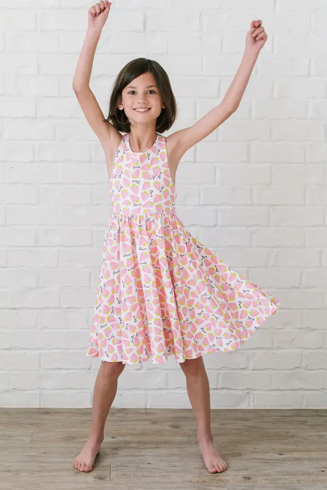 Sofia Dress in Pink Berry
