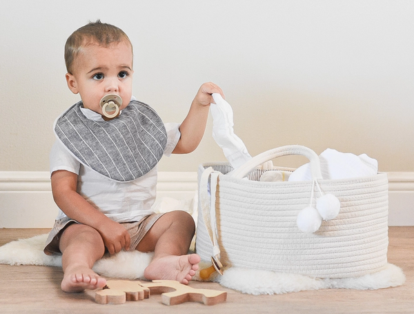 Rope Diaper Caddy - Beige