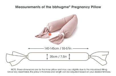 bbhugme Pregnancy Pillow - Dusty Pink