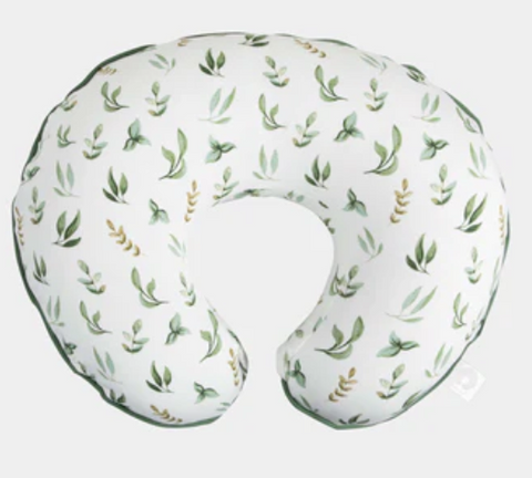 Original Support Nursing Pillow Cover - Organic Green Little Leaves