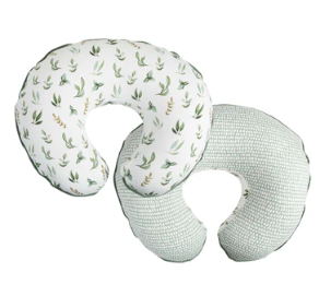 Original Support Nursing Pillow Cover - Organic Green Little Leaves