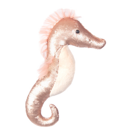 Sequin Seahorse Plush Toy