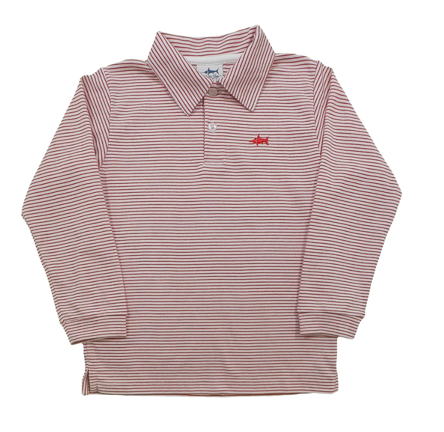 SBC Signature LS Polo- Red Stripe