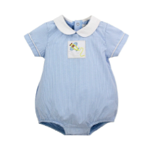 Blue Plane Bubble Romper