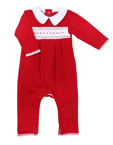 Clara and Caden Smocked Playsuit