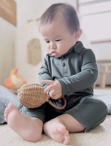 Collared Jumpsuit Hush Cheeky Baby Boutique Rome