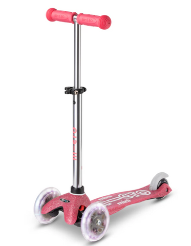 Micro Mini LED Glitter Scooter - Pink