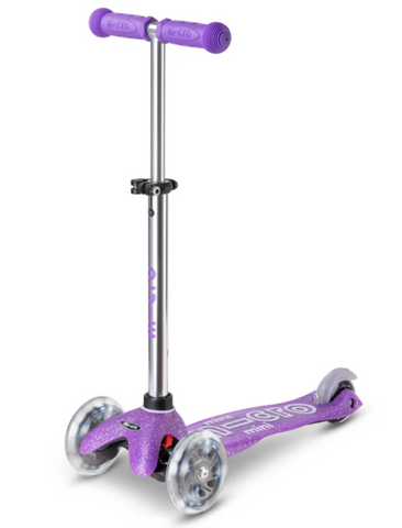 Micro Mini LED Glitter Scooter - Purple