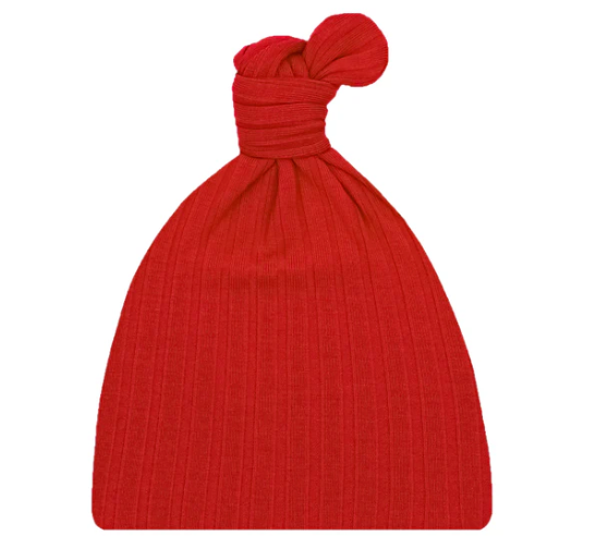 Sterling Ribbed Top Knot Hat