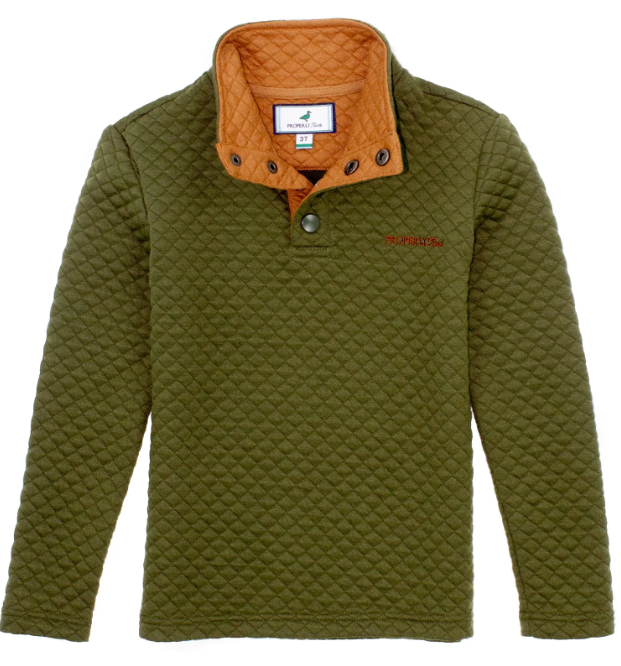 Boys Club Pullover - Olive