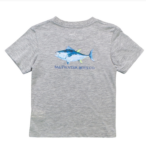 Tuna SS Graphic Tee- Grey Heather