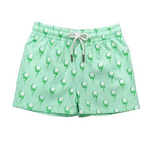 Saint Simons Swim Trunks- Green Golf