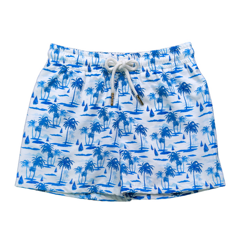 Saint Simons Swim Trunks- Saint Thomas Toile