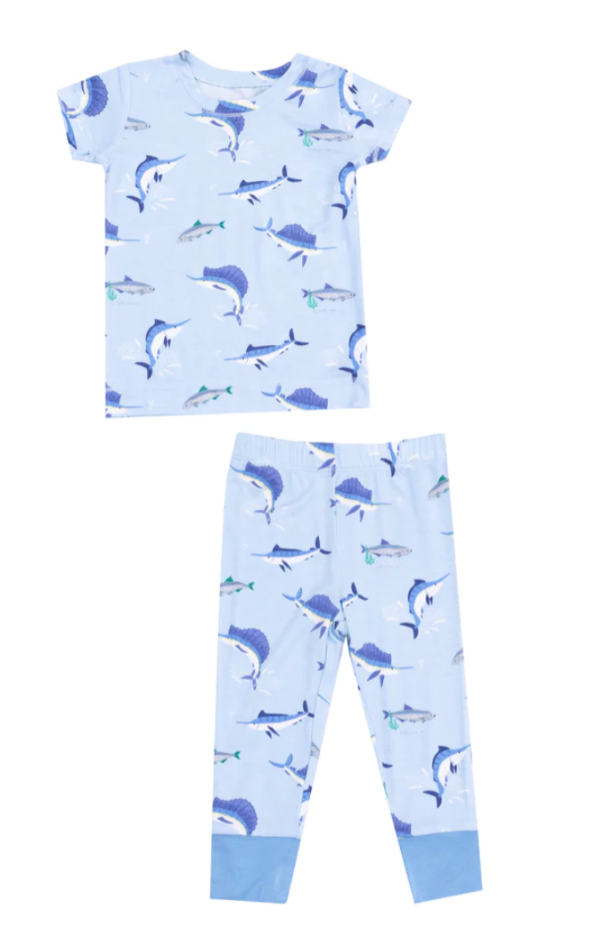 Deep Sea Fishing Blue- Loungewear Set