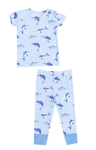 Deep Sea Fishing Blue- Loungewear Set