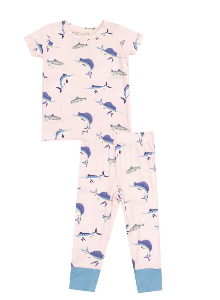 Deep Sea Fishing Pink- Loungewear Set