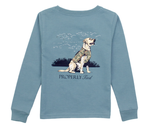 Boys Good Boy LS- Steel Blue