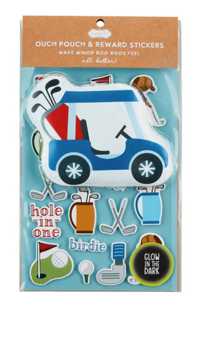 Blue Cart Ouch Pouch Stickers