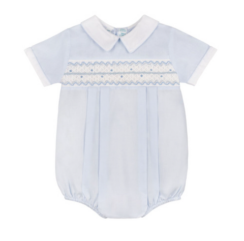 Boys wave Smocked Romper