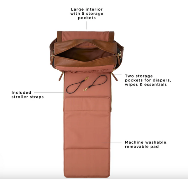 Boxy Backpack in Cedar Matte Leatherette