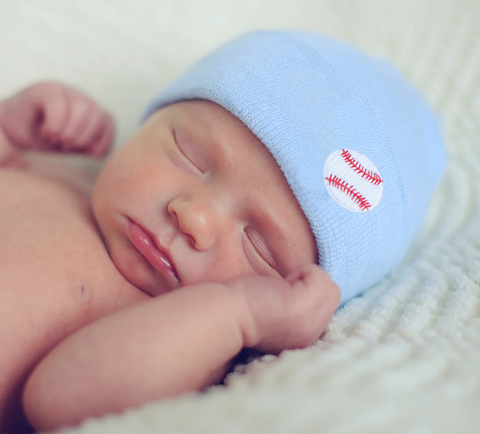 Blue Baseball Infant Beanie