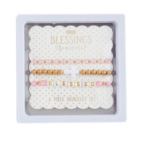 White Cross Beaded Bracelets