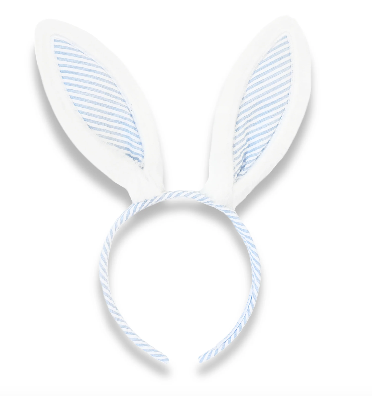 Seersucker Bunny Ears - Blue