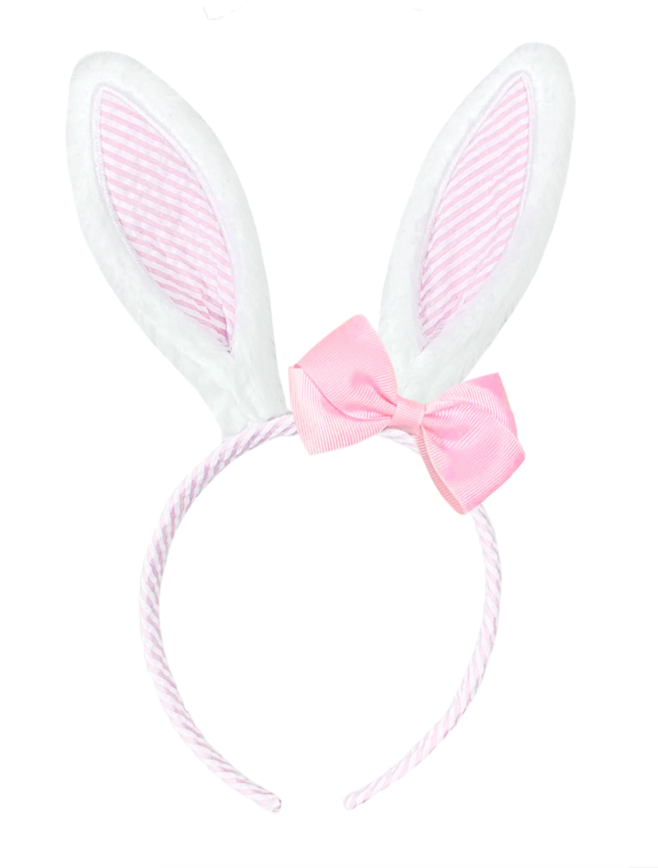 Seersucker Bunny Ears - Pink