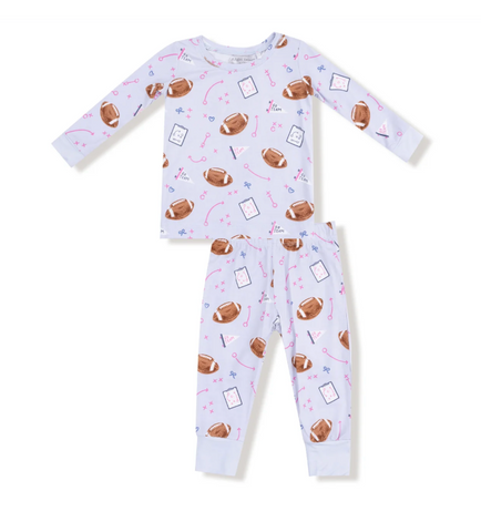 Touchdown Time - Lavender - L/S Loungewear Set