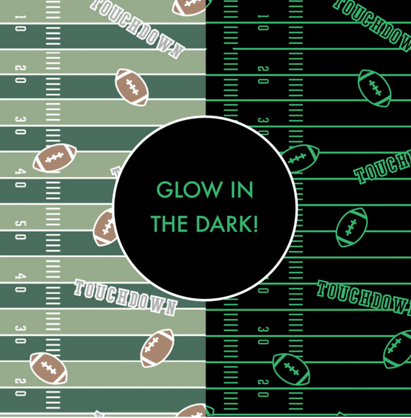 Football Field - Glow in the Dark- 2 Way Zipper Romper