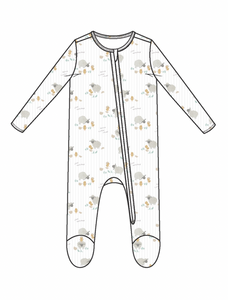 Just Hatched - Unisex - 2 Way Zipper Footie