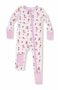 Cowgirl Dogs  - 2 Way Zipper Romper