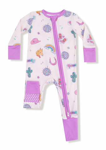 Disco Cowgirl  - 2 Way Zipper Romper