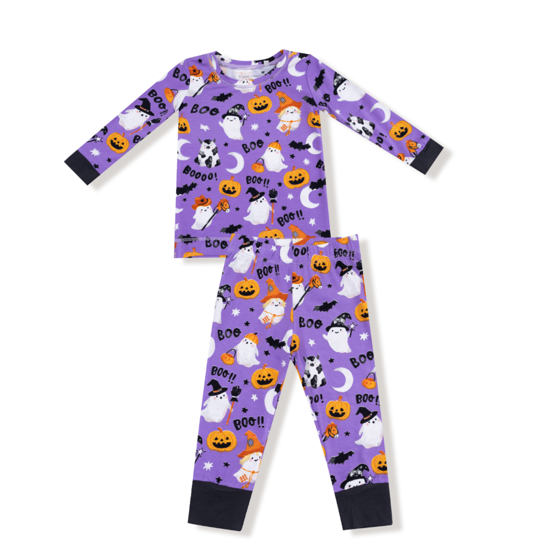 Costumed Ghosts Purple (Glow in the Dark) - L/S Loungewear