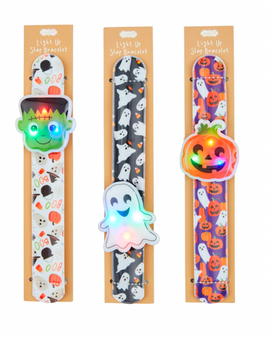Halloween Light- Up Slap Bracelets
