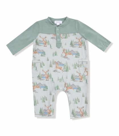 Buck Deer - Romper W/ Contrast Sleeves