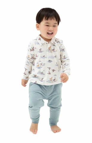 Migrating Mallards -L/S Polo Shirt with Bamboo Jogger