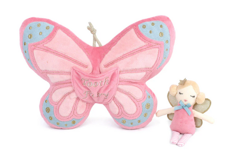 Butterfly Tooth Fairy Pillow and Doll Set