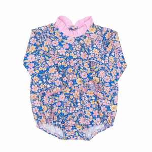 Mary Mills- Ditsy Navy Pink Watercolor