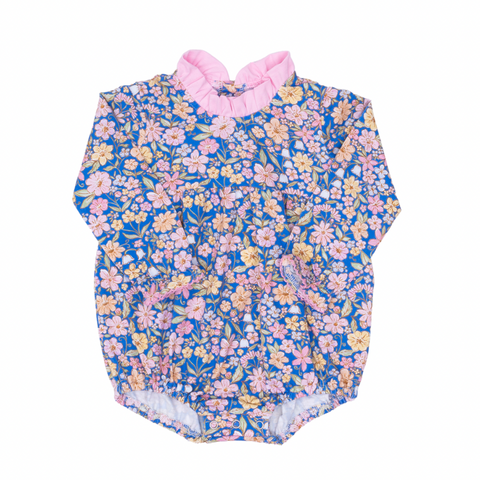 Mary Mills- Ditsy Navy Pink Watercolor