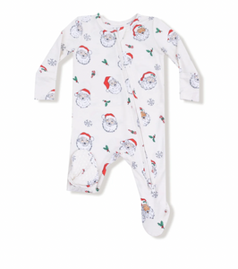 Vintage Santas - 2 Way Zipper Footie