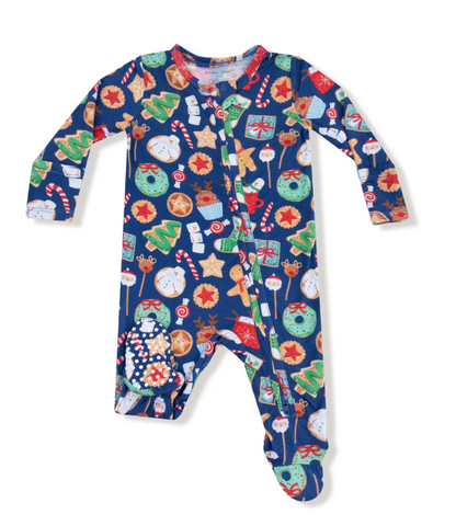 Christmas Treats- 2 way Zipper Footie